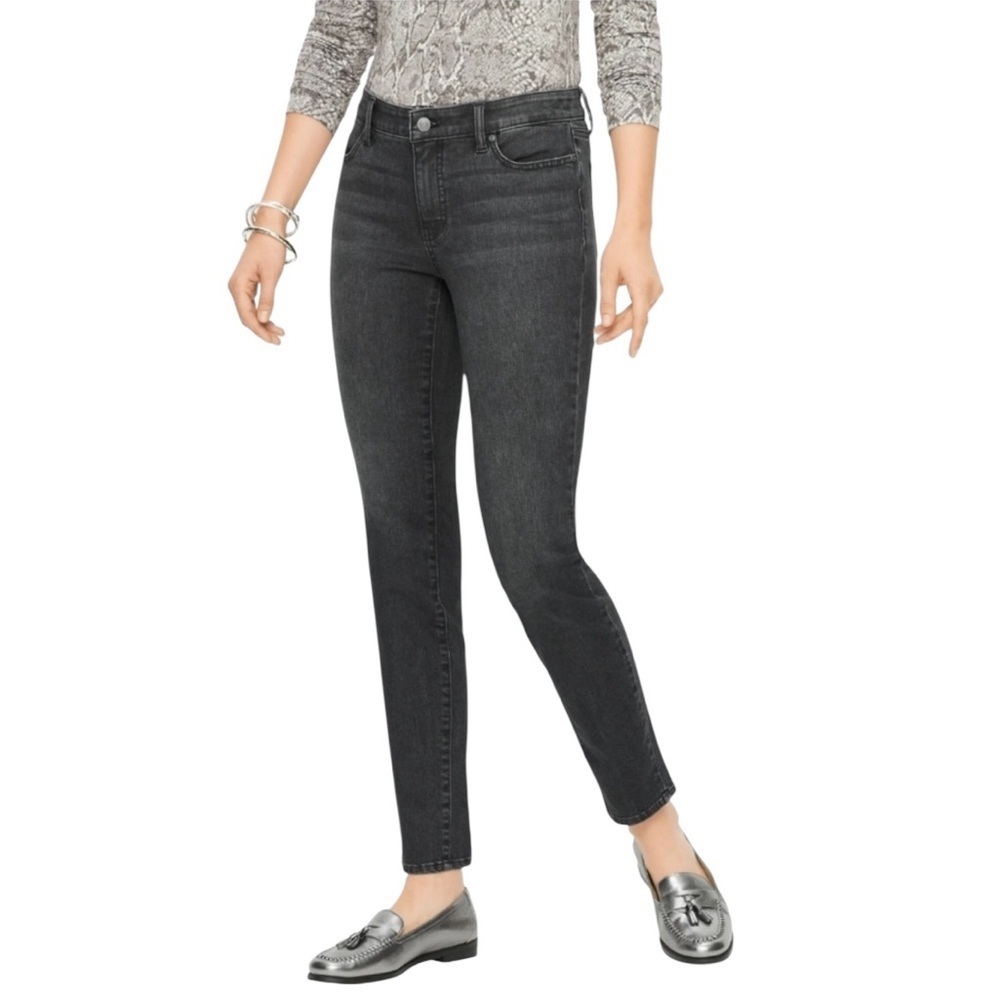 Talbots Slim Ankle Jeans Size 6 Deep Gray Casual Everyday Wear Stretch